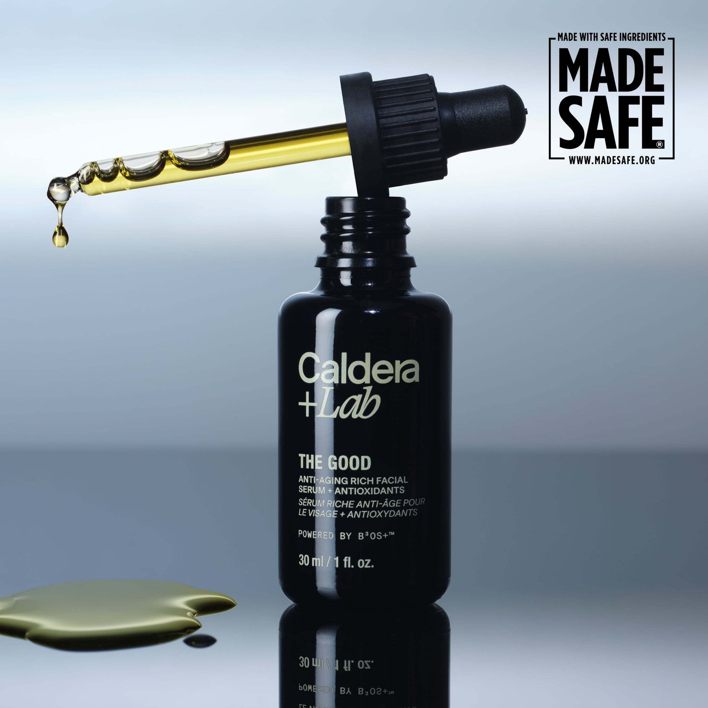 Caldera + Lab The Good | Organic Hydrating Face Serum for Men with Dry Skin