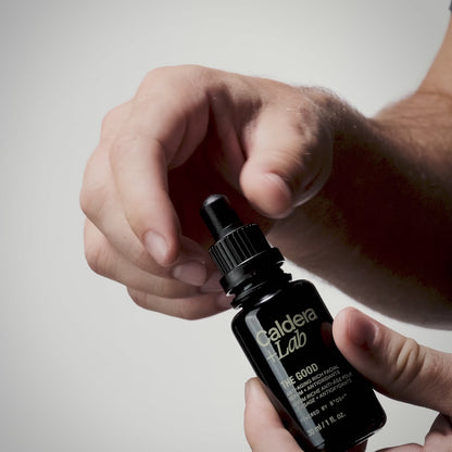 Caldera + Lab The Good | Organic Hydrating Face Serum for Men with Dry Skin